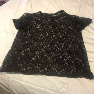 Black lace top